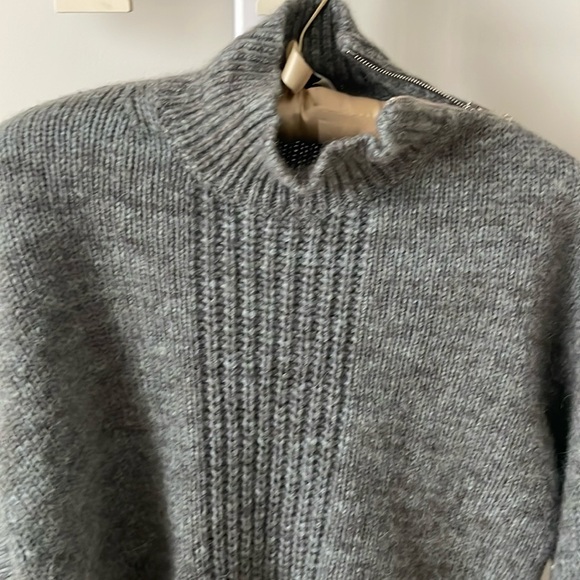 3.1 Phillip Lim alpaca wool blend zipped turtleneck oversized sweater, size XS - Picture 3 of 11
